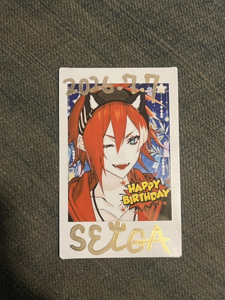 【BD記念】手書き日付&サイン付きチェキ