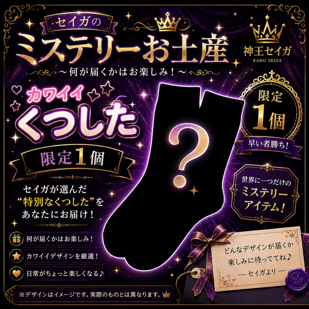 【限定1個】ミステリーお土産　くつした