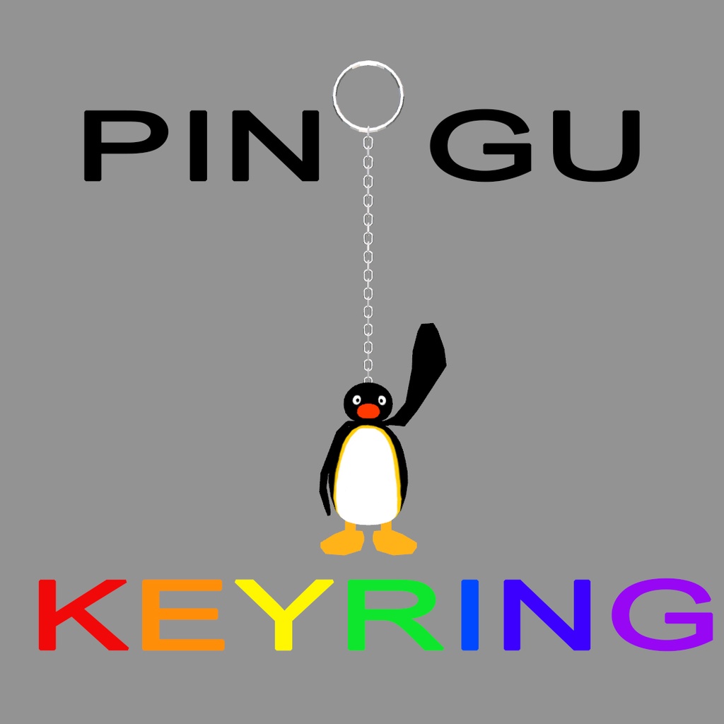 Pingu keyring