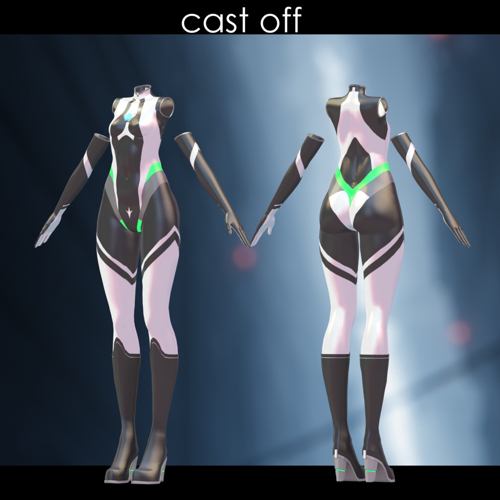 『BRPS -Wacher-』【VRChat向け衣装モデル】For:マヌカ Manuka【専用】