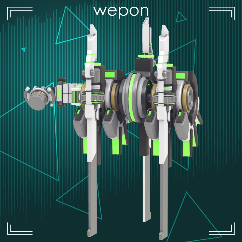 【VRChat向け衣装モデル】『BeginBlade』For:桔梗 Kikyo【専用】