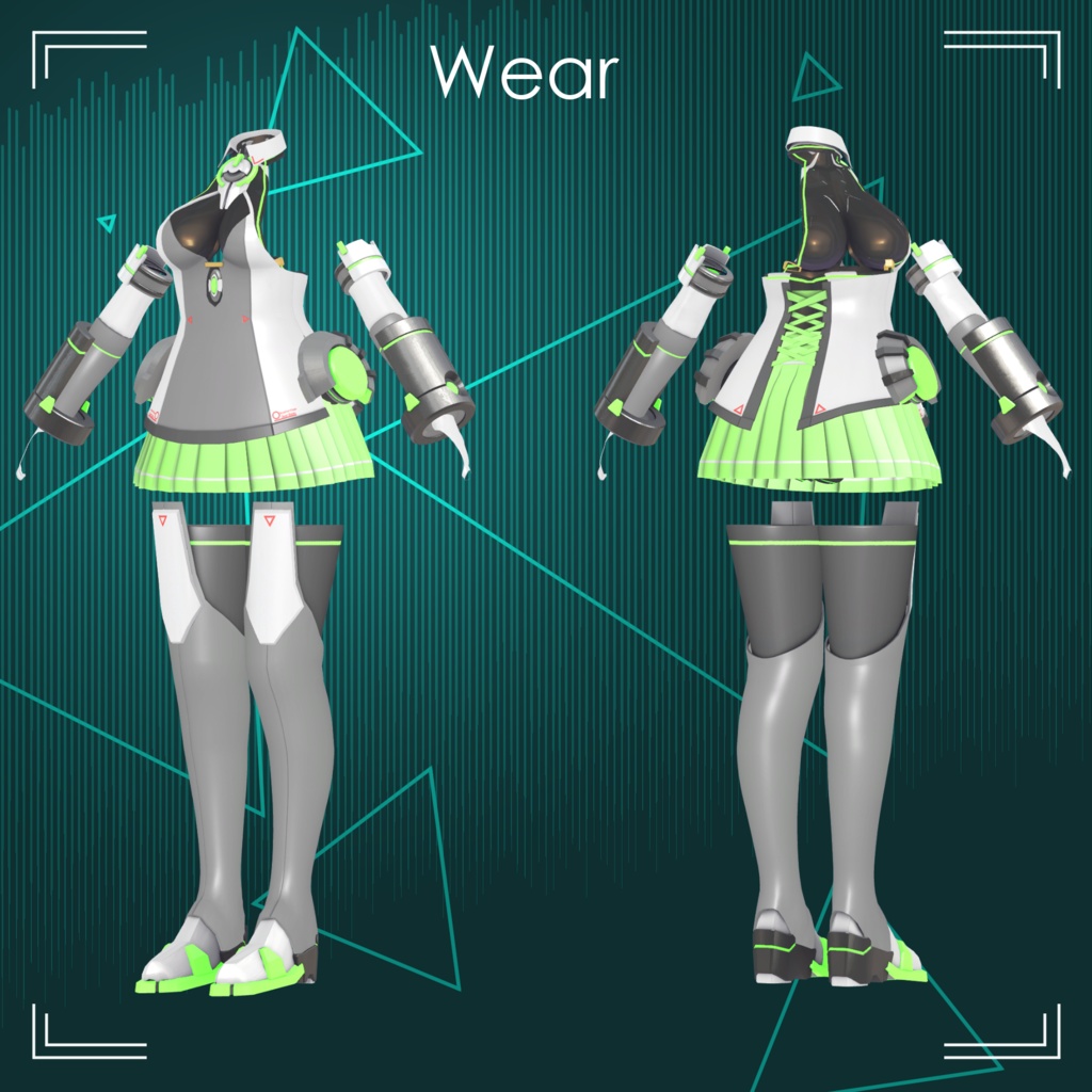 【VRChat向け衣装モデル】『BeginBlade』For:桔梗 Kikyo【専用】
