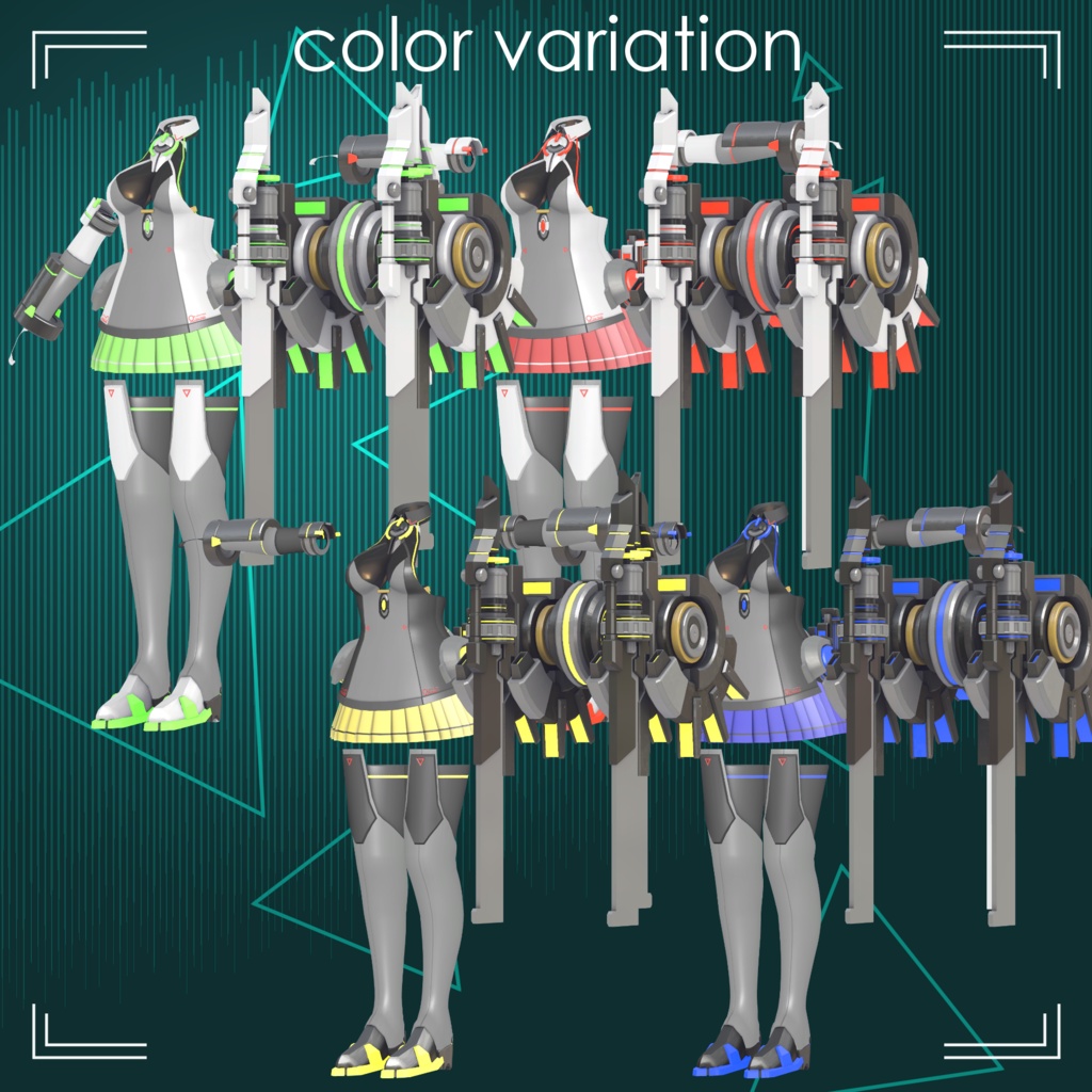 【VRChat向け衣装モデル】『BeginBlade』For:桔梗 Kikyo【専用】