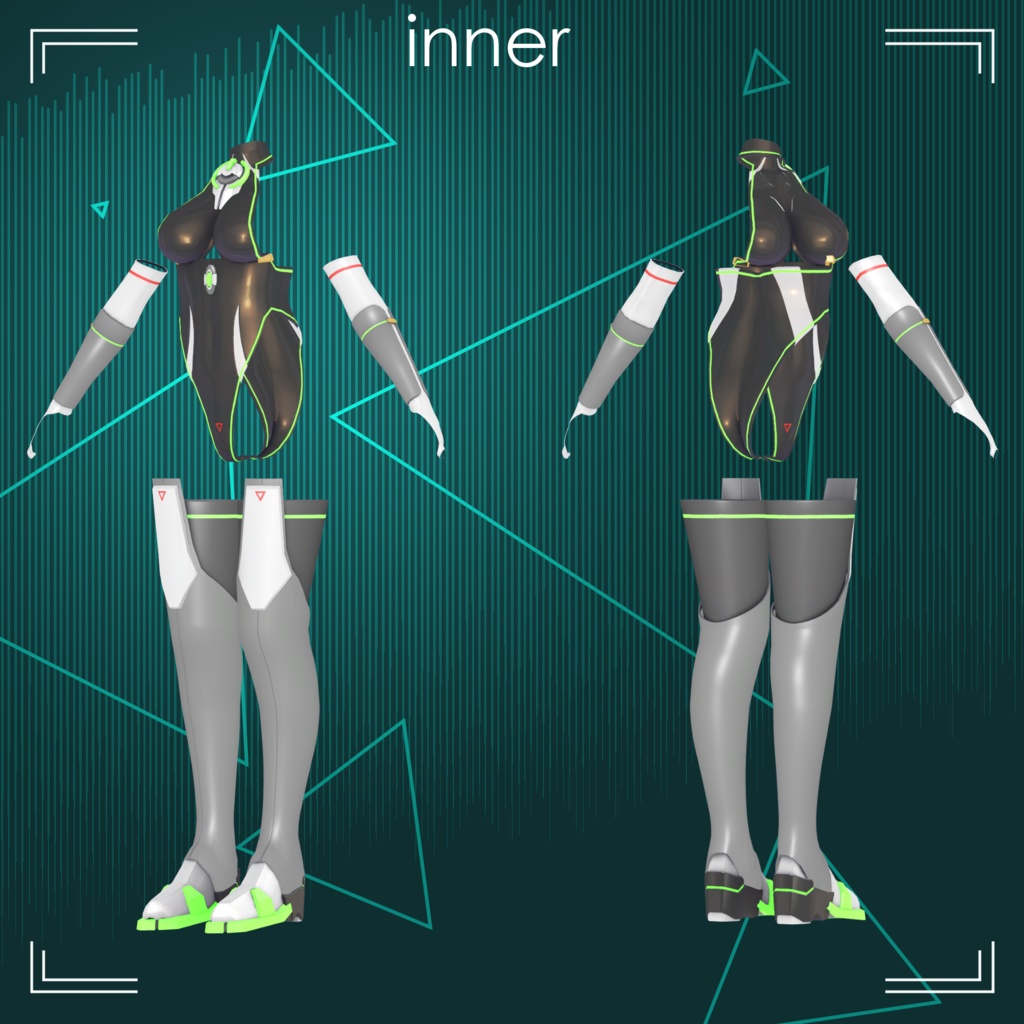 【VRChat向け衣装モデル】『BeginBlade』For:桔梗 Kikyo【専用】