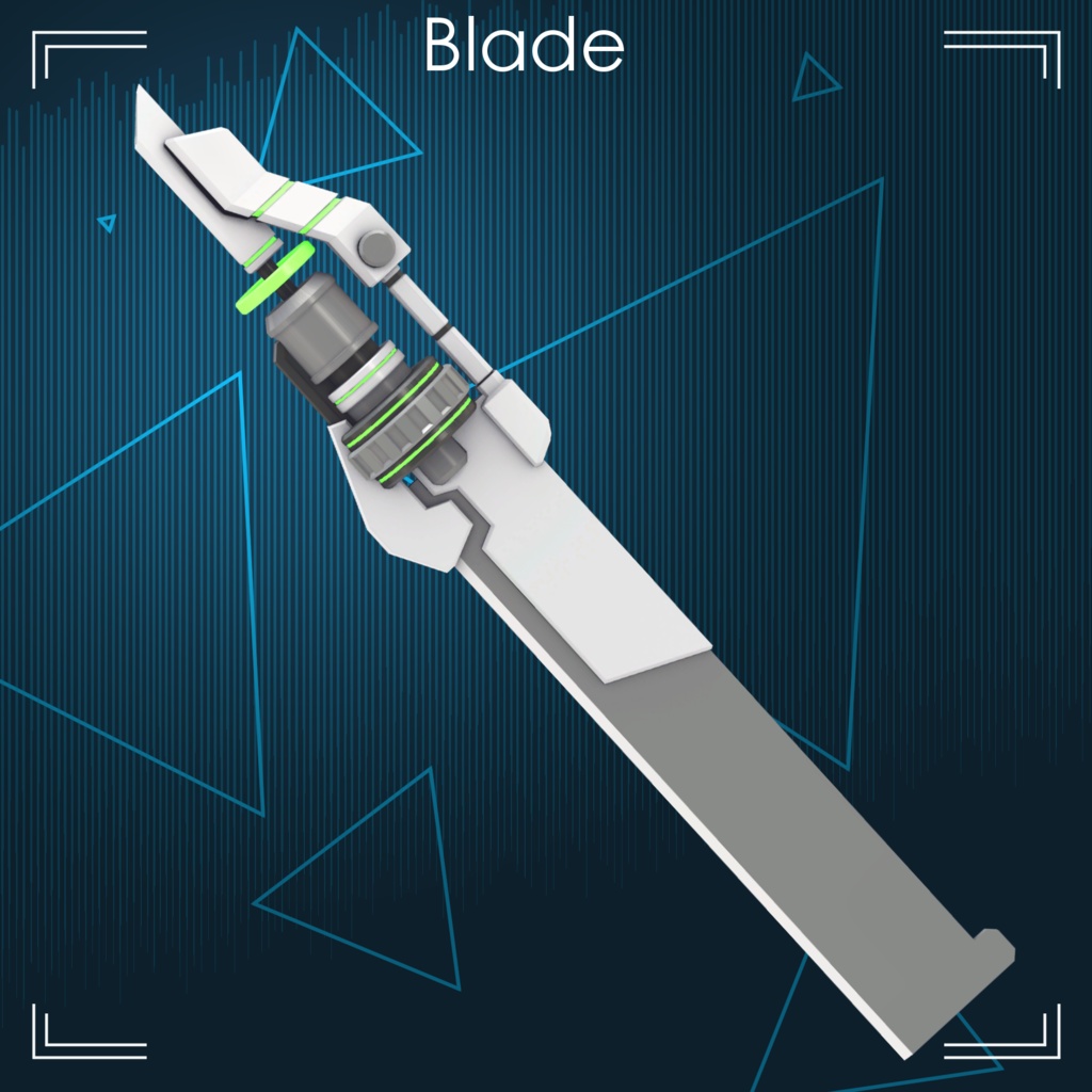 【VRChat向け衣装モデル】『BeginBlade』For:しなの Sinano【専用】