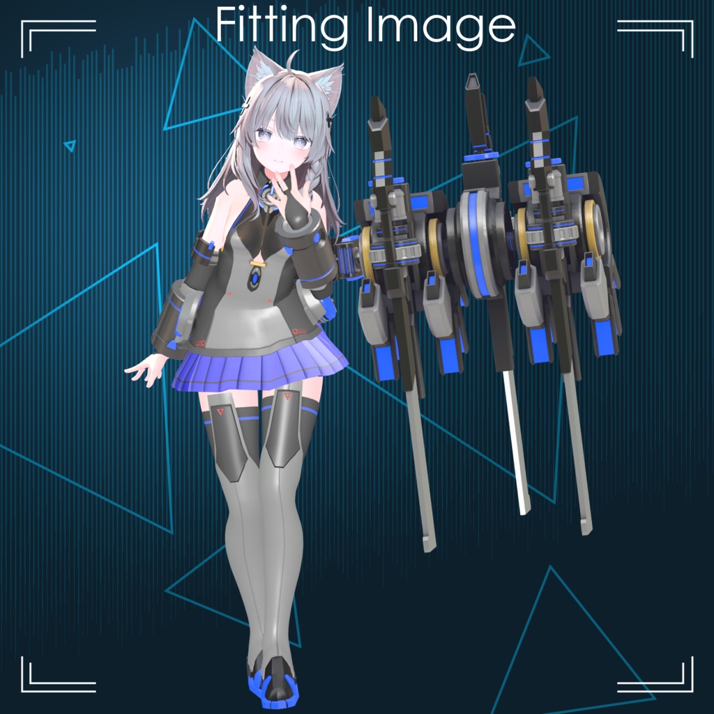 【VRChat向け衣装モデル】『BeginBlade』For:しなの Sinano【専用】
