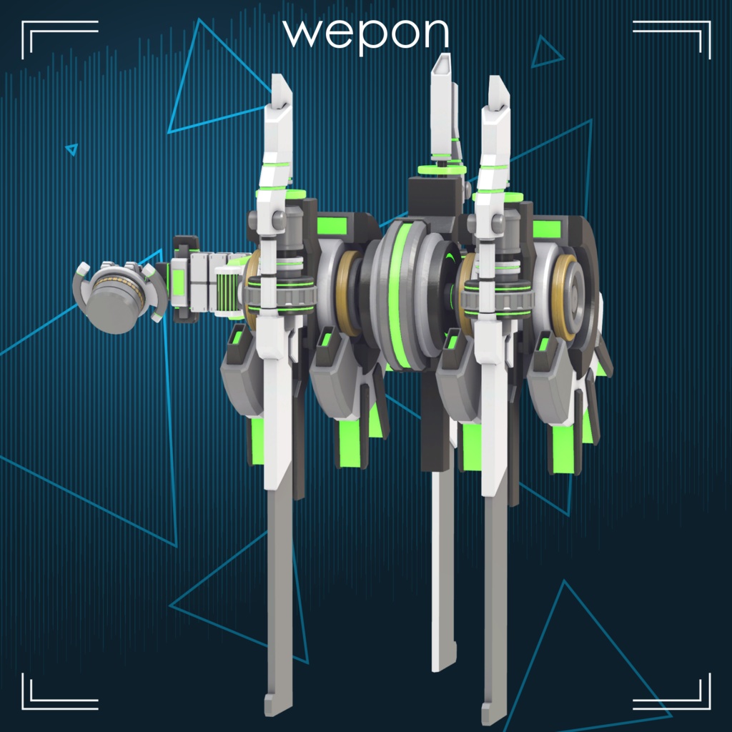 【VRChat向け衣装モデル】『BeginBlade』For:しなの Sinano【専用】