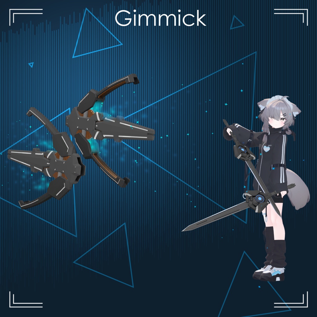 【オリジナル3Dモデル】Fx1-SheathBit【武装】