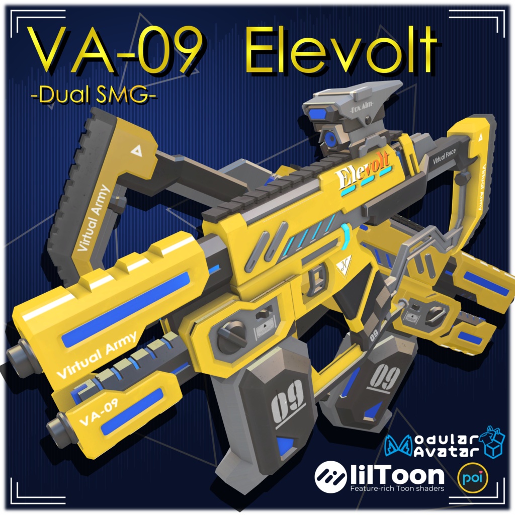 【オリジナル3Dモデル】VA-09 Elevolt 【武器】