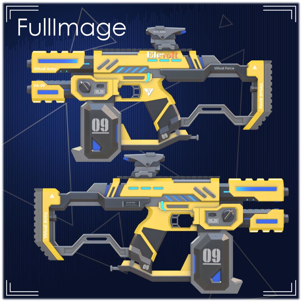 【オリジナル3Dモデル】VA-09 Elevolt 【武器】