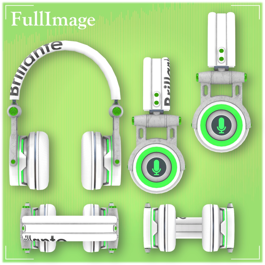 【オリジナル3Dモデル】Brillante【ヘッドフォン】
