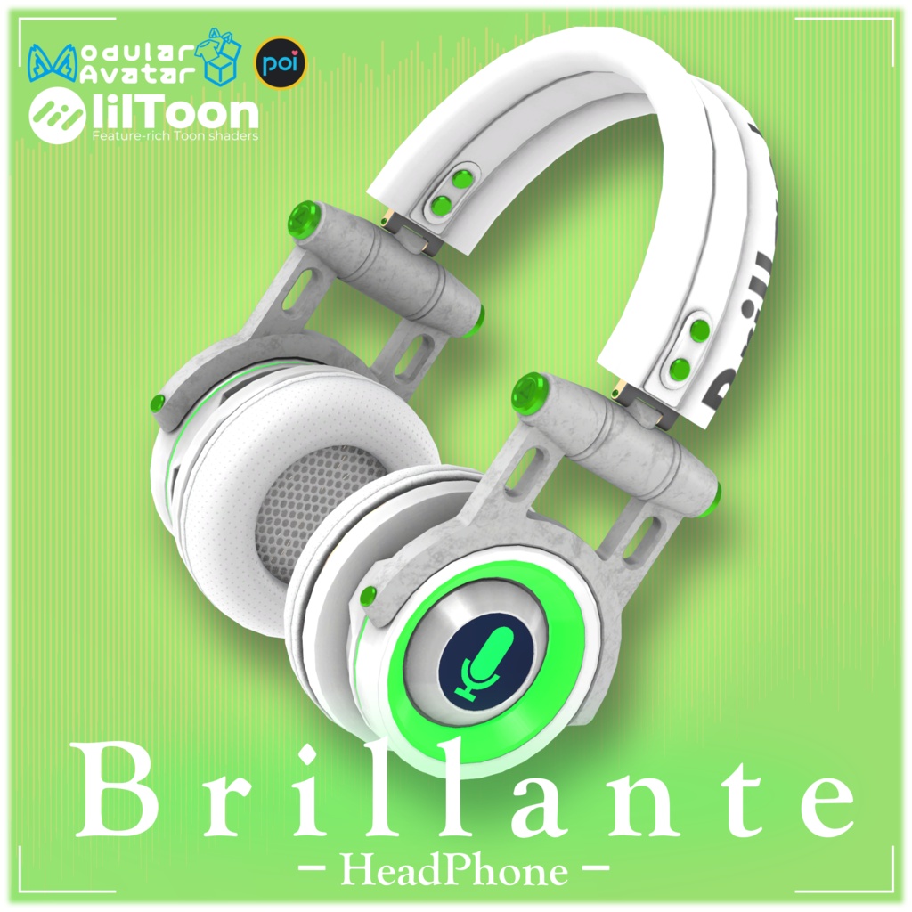 【オリジナル3Dモデル】Brillante【ヘッドフォン】
