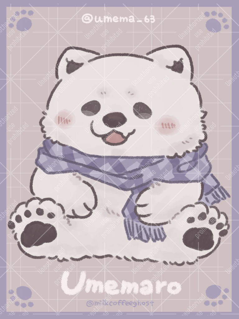 うめまろ誕生日記念グッズ ステッカー