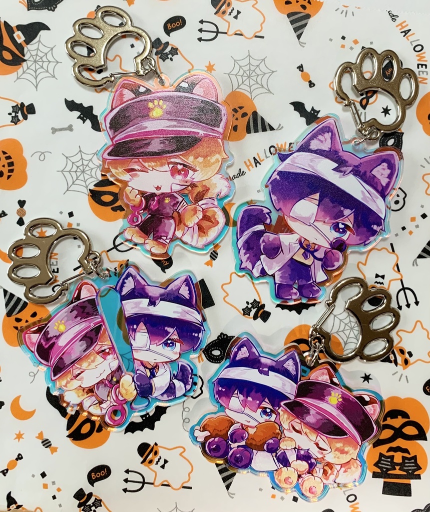ケモ化ハロウィン オーロラアクリルキーホルダー