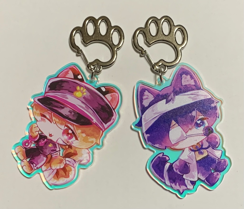 ケモ化ハロウィン オーロラアクリルキーホルダー