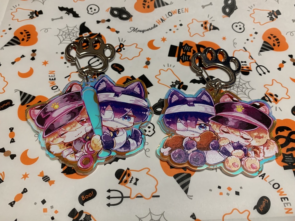 ケモ化ハロウィン オーロラアクリルキーホルダー