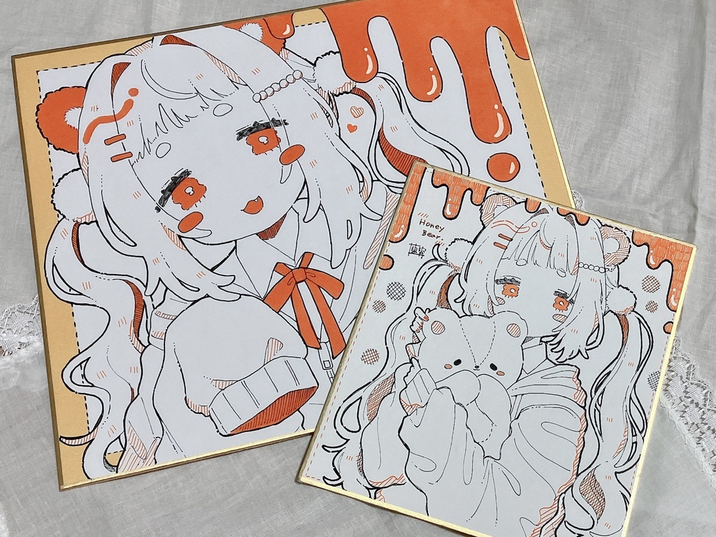 オリジナル色紙原画