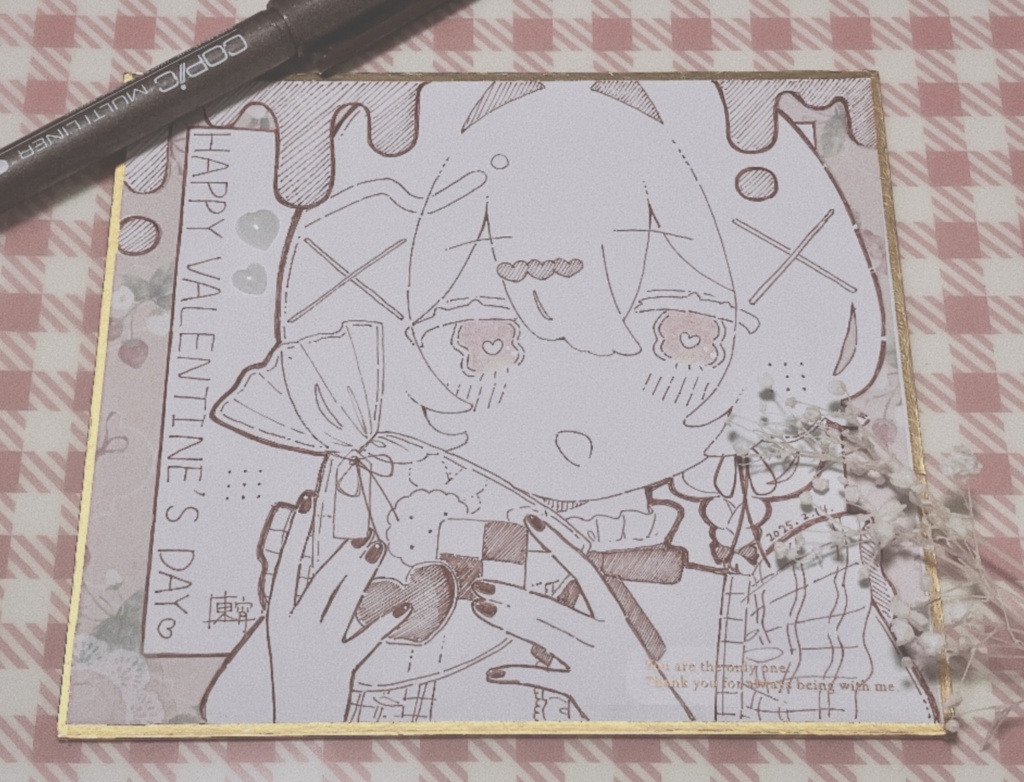 オリジナル原画色紙 