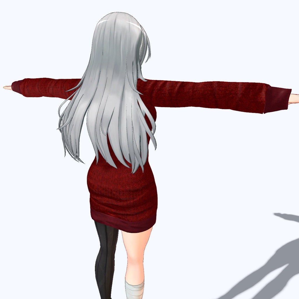 【VRChat向け】セーター ワンピースタイプ【フェイリアさん用衣装】