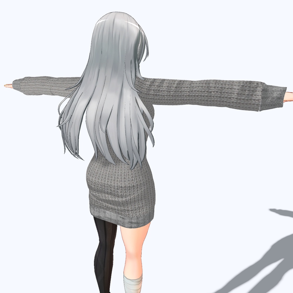 【VRChat向け】セーター ワンピースタイプ【フェイリアさん用衣装】
