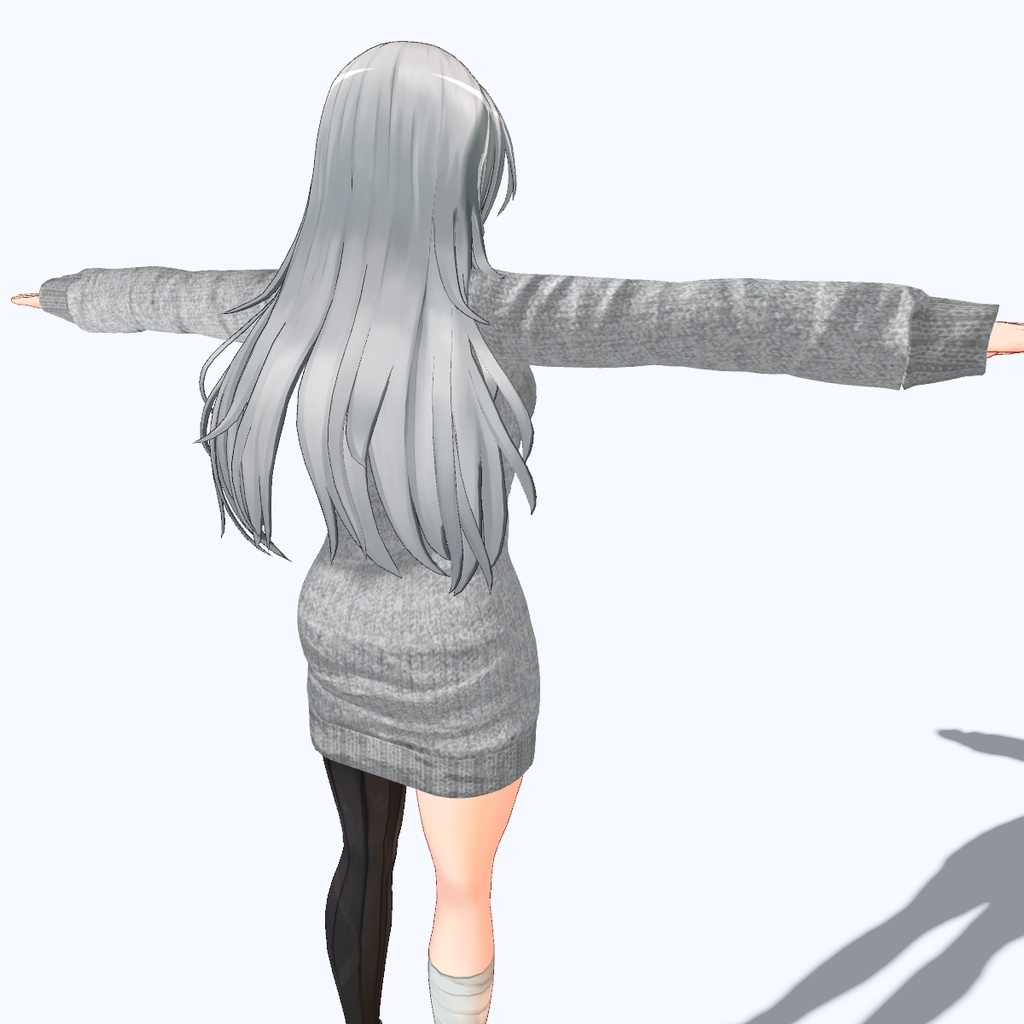 【VRChat向け】セーター ワンピースタイプ【フェイリアさん用衣装】