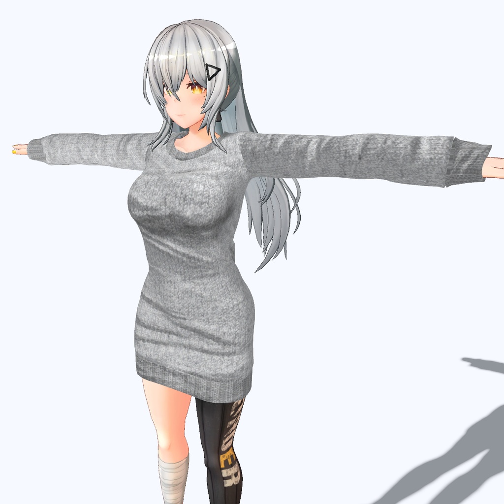 【VRChat向け】セーター ワンピースタイプ【フェイリアさん用衣装】
