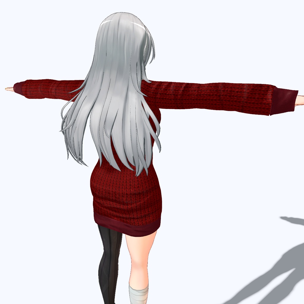 【VRChat向け】セーター ワンピースタイプ【フェイリアさん用衣装】