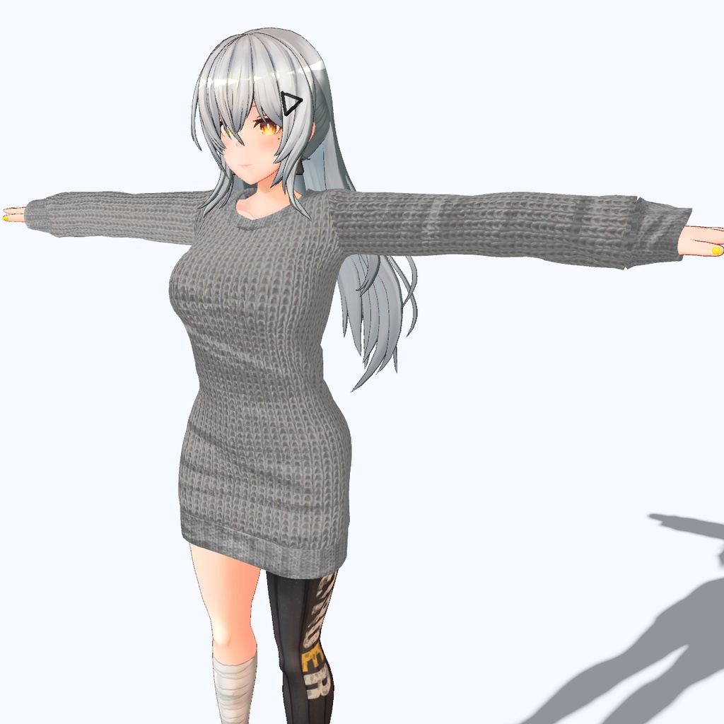 【VRChat向け】セーター ワンピースタイプ【フェイリアさん用衣装】