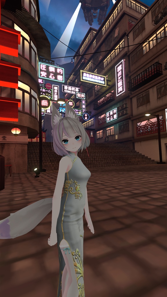 【京狐さん・沙猫さん用衣装】シックなチャイナドレス