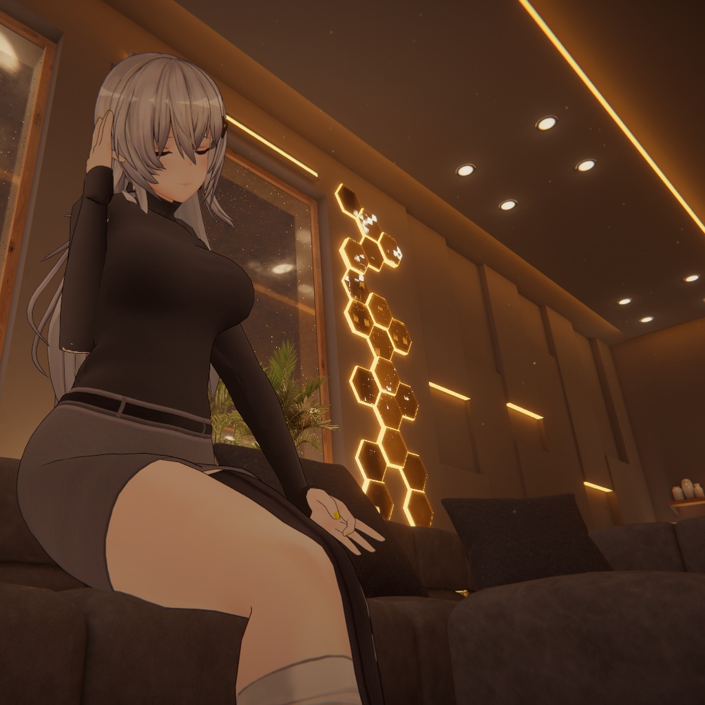 【フェイリアさん用衣装】ニット&タイトスカート