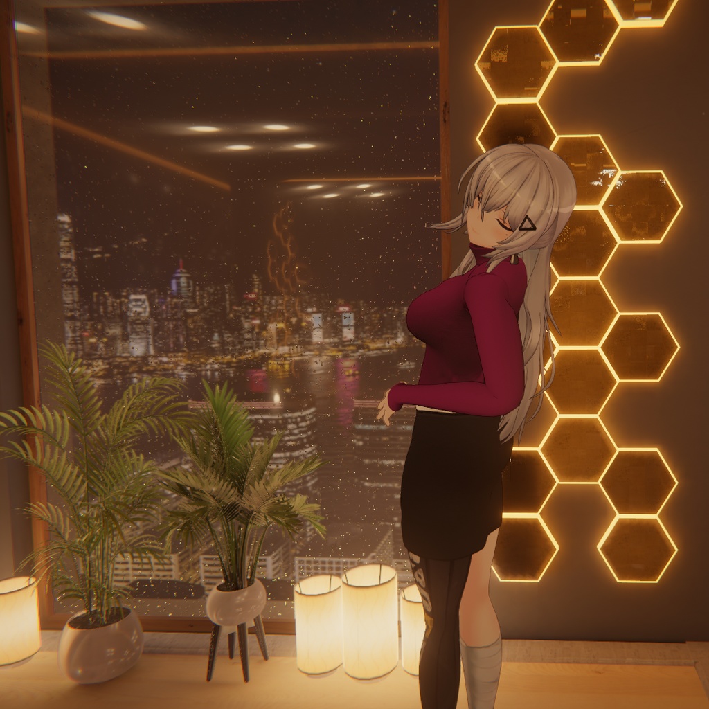 【フェイリアさん用衣装】ニット&タイトスカート