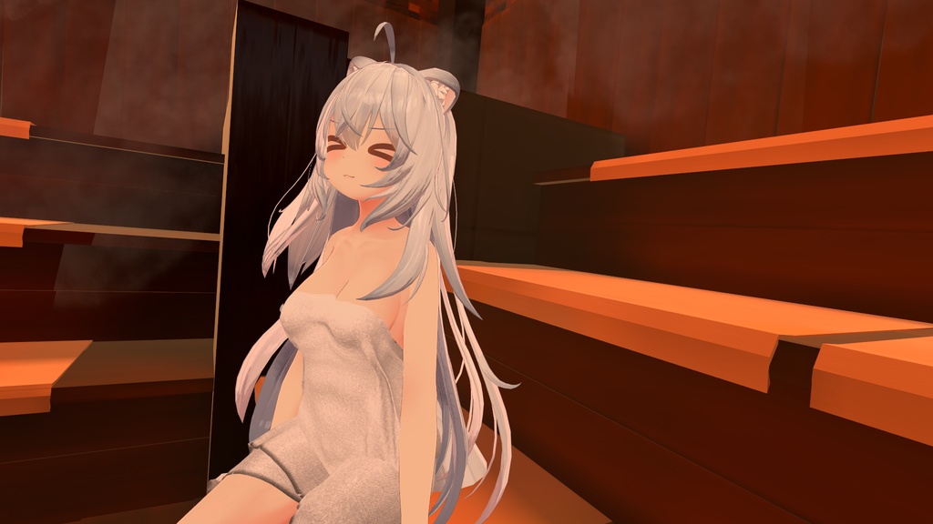 【狐雪ちゃん用衣装】湯上りバスタオル