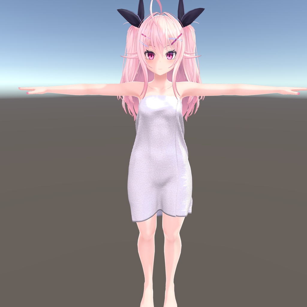 【イヨちゃん用衣装】湯上りバスタオル