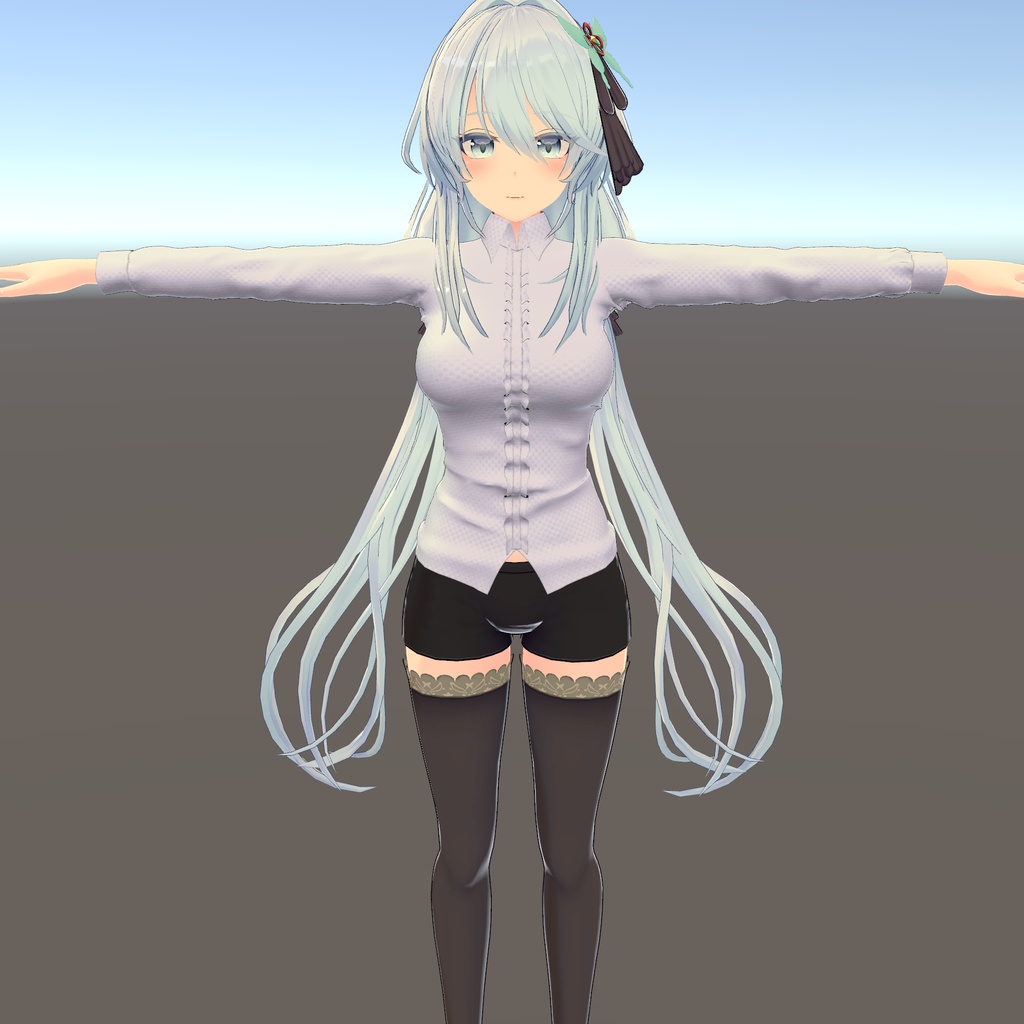 【狐薄ちゃん用衣装】ドレスシャツ