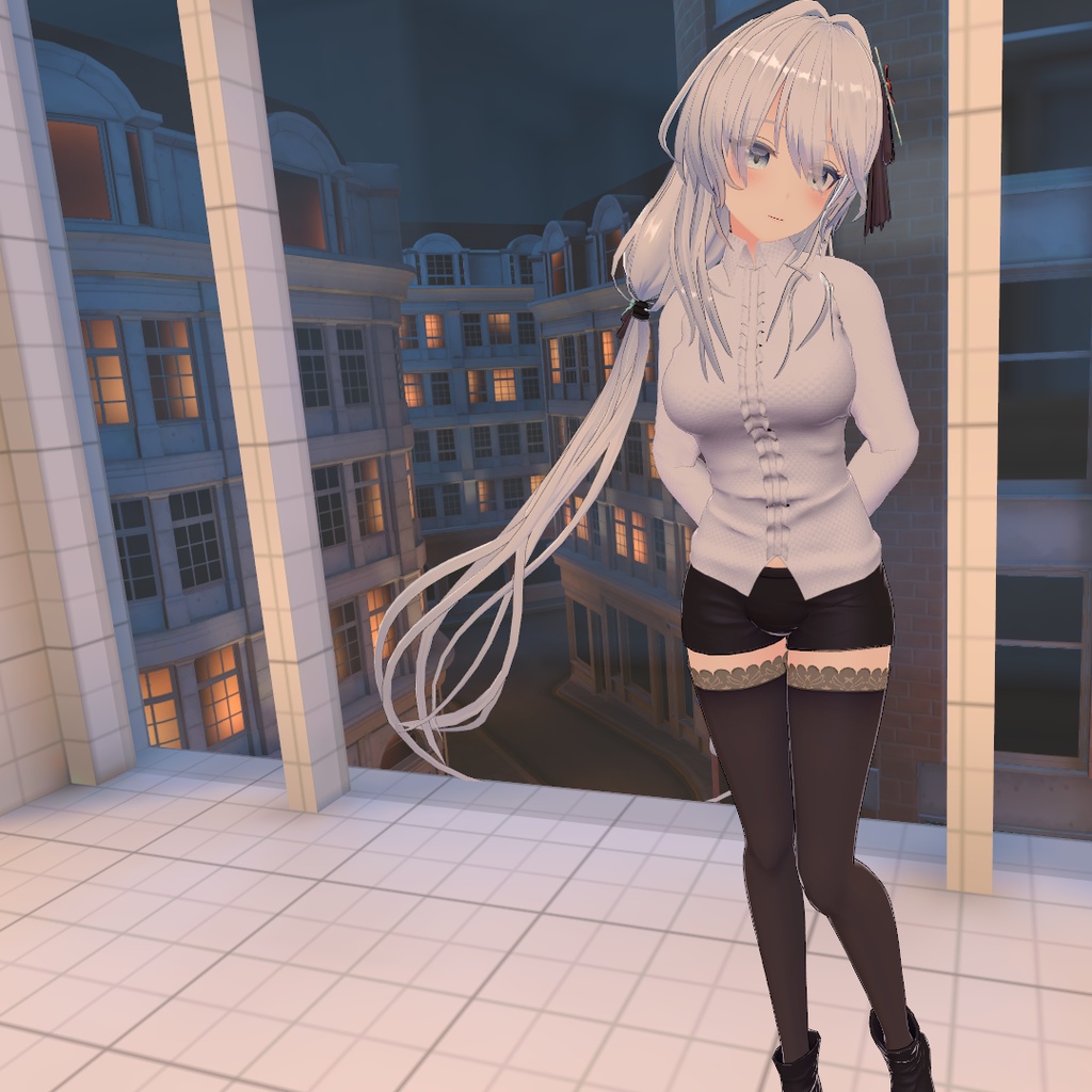 【狐薄ちゃん用衣装】ドレスシャツ