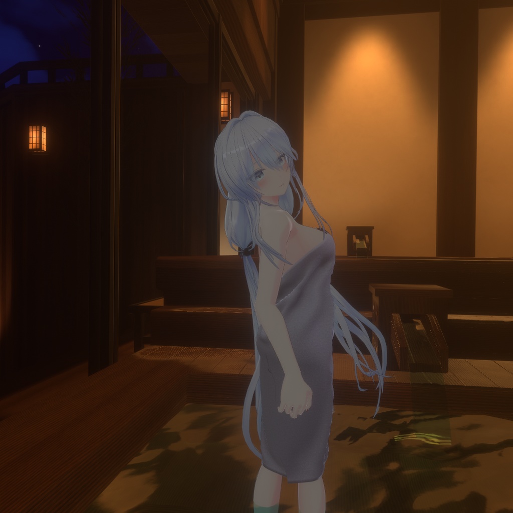 【狐薄ちゃん用衣装】湯上りバスタオル