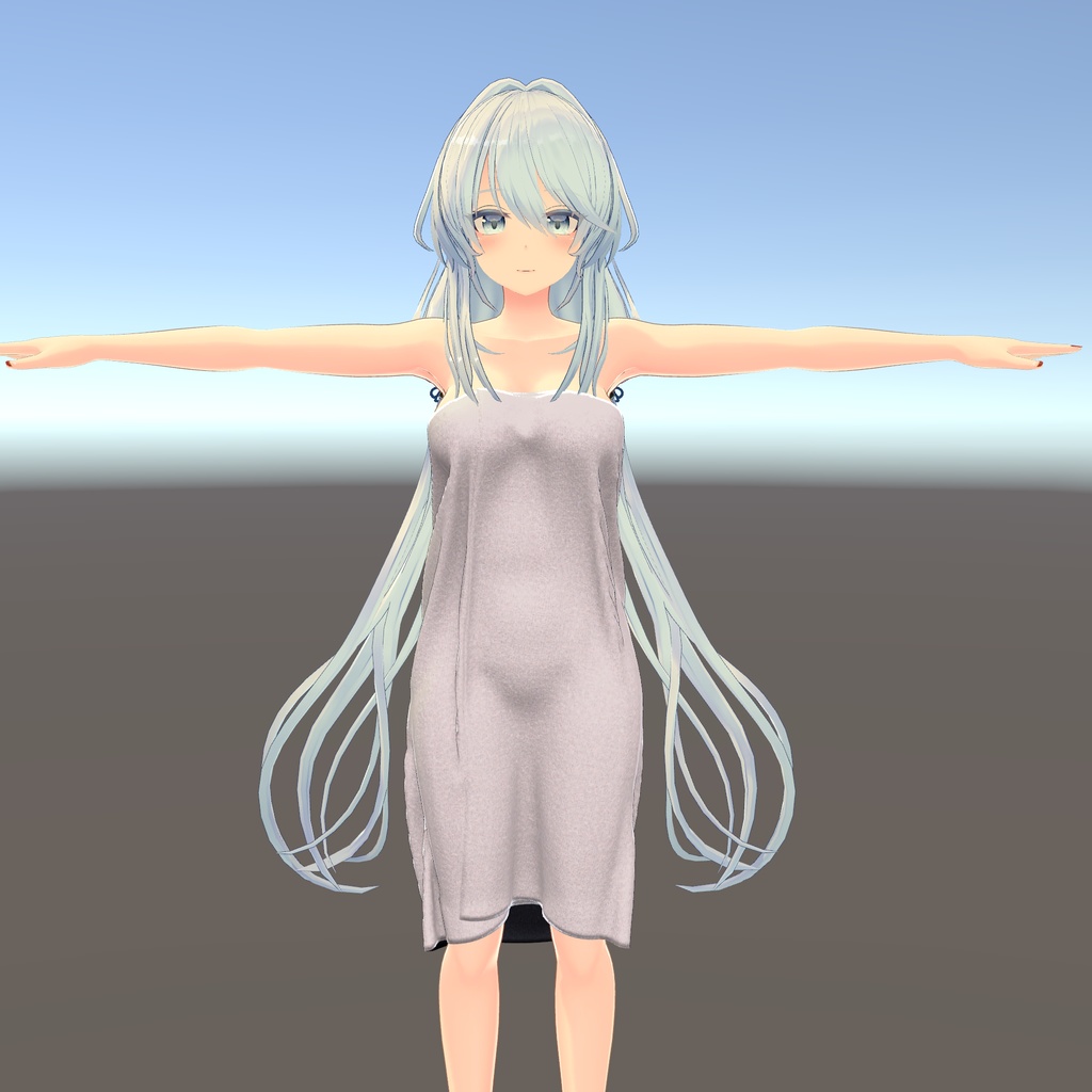 【狐薄ちゃん用衣装】湯上りバスタオル