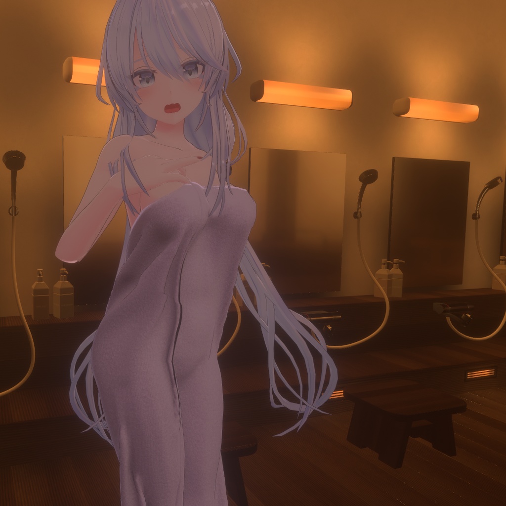 【狐薄ちゃん用衣装】湯上りバスタオル