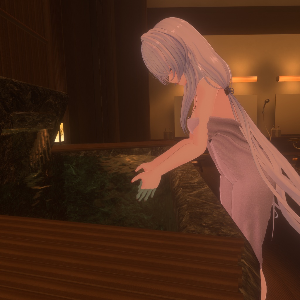 【狐薄ちゃん用衣装】湯上りバスタオル