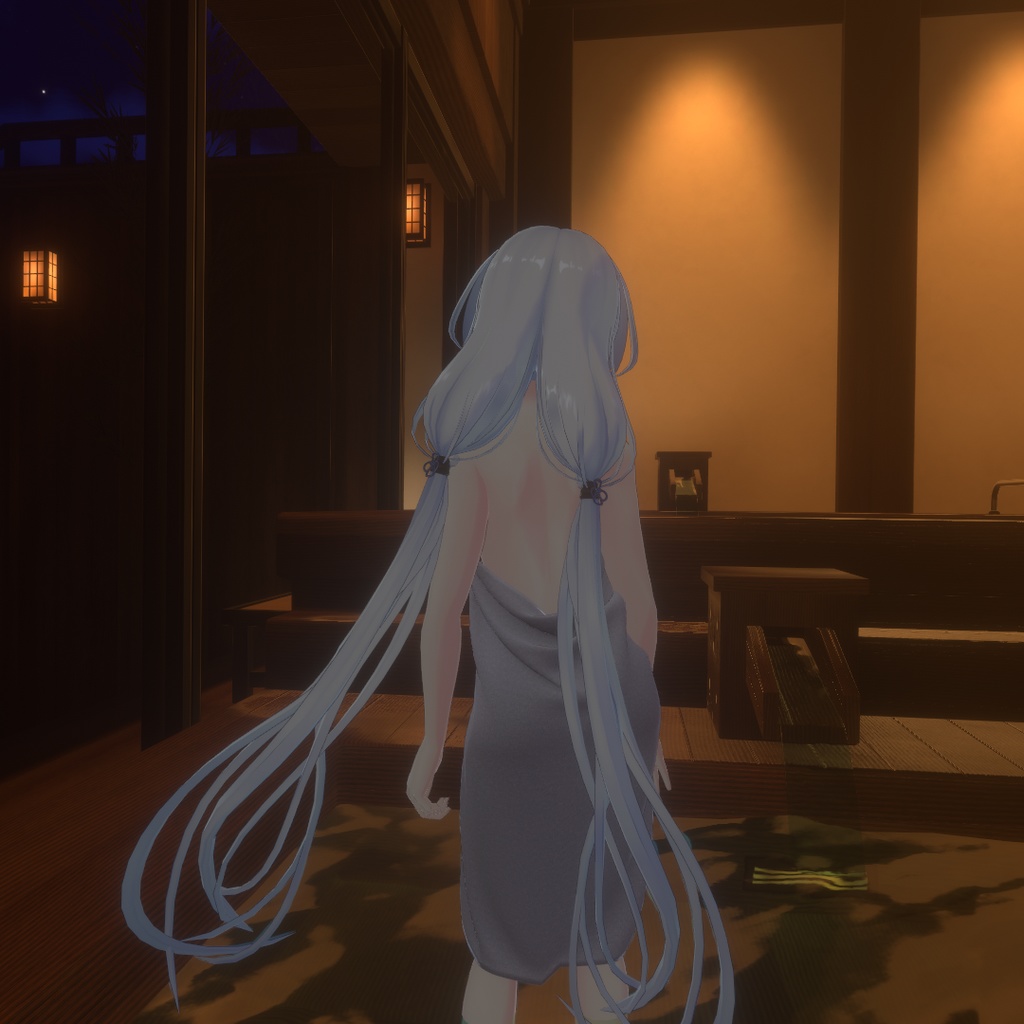 【狐薄ちゃん用衣装】湯上りバスタオル