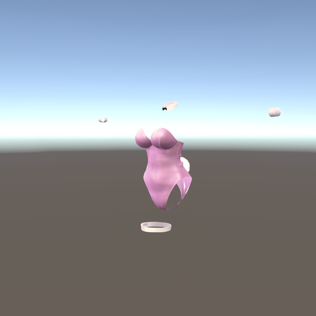 【イヨちゃん用衣装】レザーバニーガール