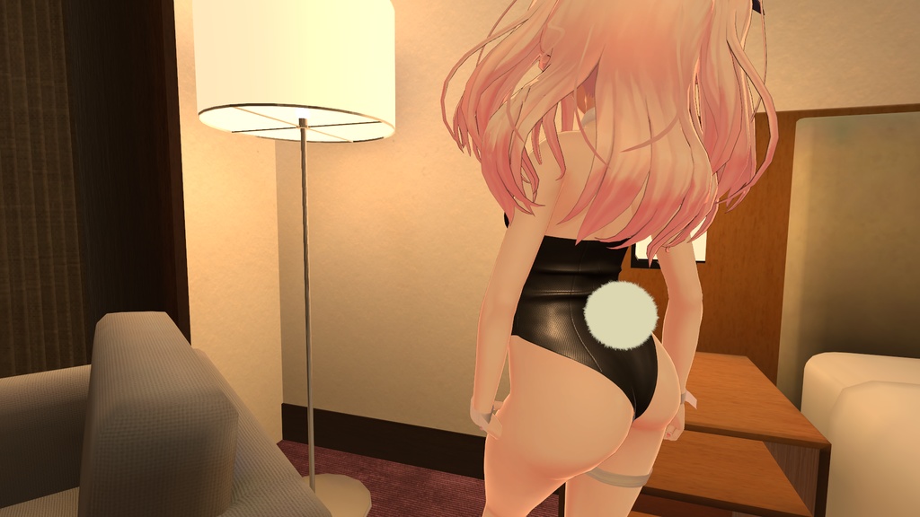 【イヨちゃん用衣装】レザーバニーガール