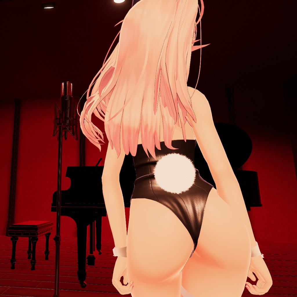 【イヨちゃん用衣装】レザーバニーガール