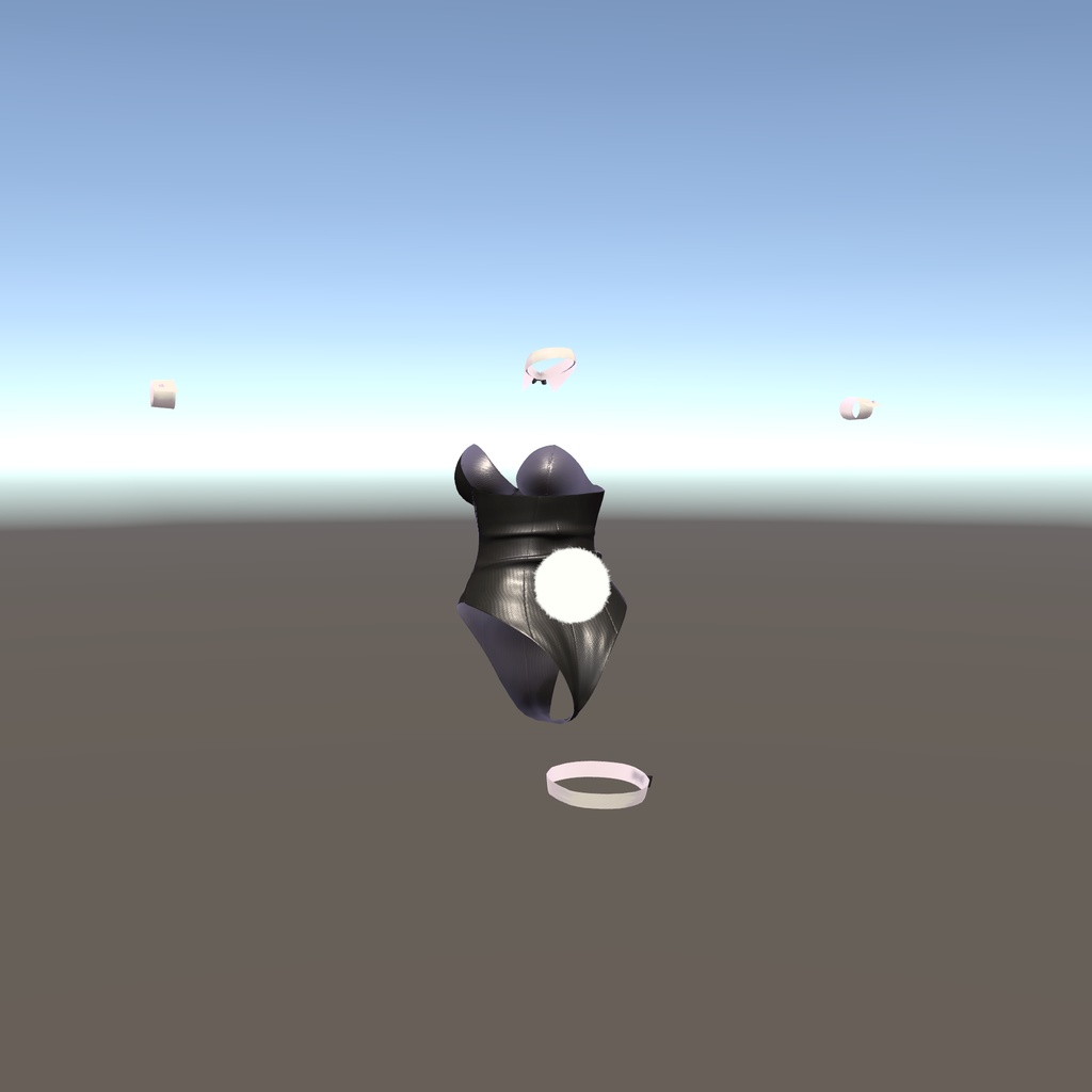 【イヨちゃん用衣装】レザーバニーガール