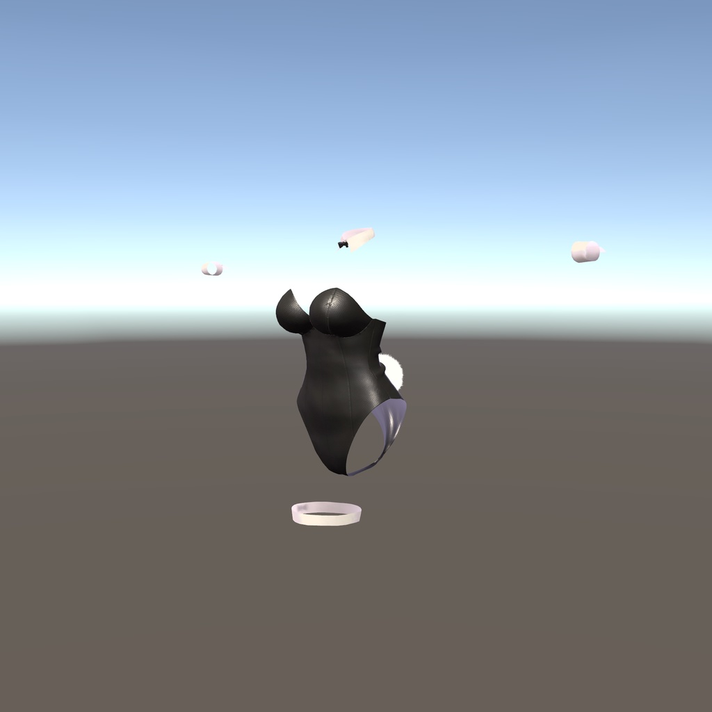 【イヨちゃん用衣装】レザーバニーガール