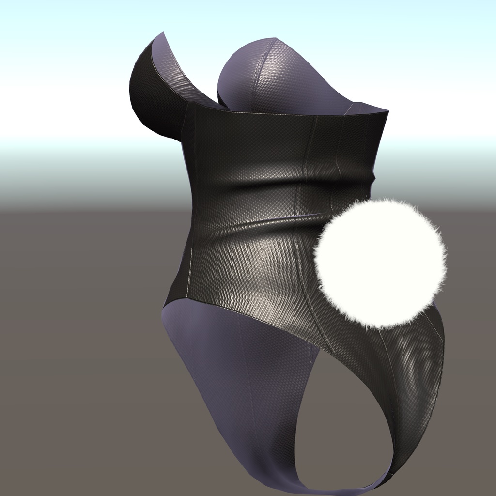 【イヨちゃん用衣装】レザーバニーガール