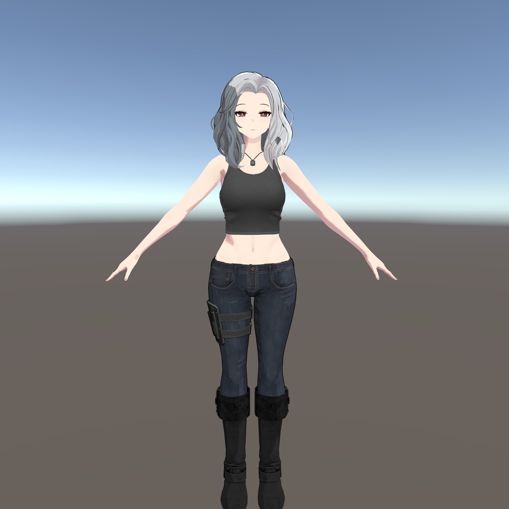 【センティッド用衣装】タンクトップ&バスタオル