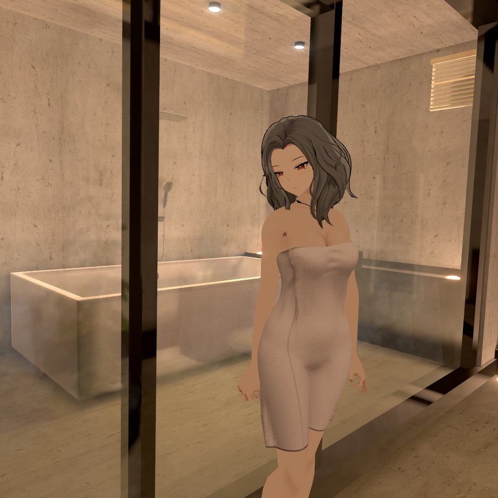 【センティッド用衣装】タンクトップ&バスタオル