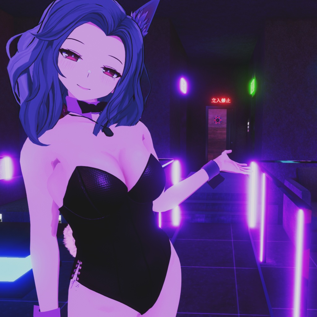 【センティッド用衣装】レザーバニーガール