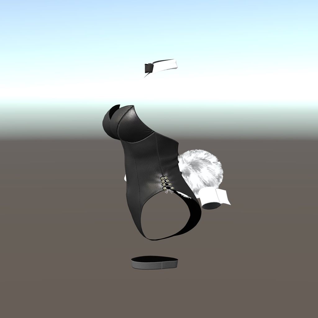 【センティッド用衣装】レザーバニーガール